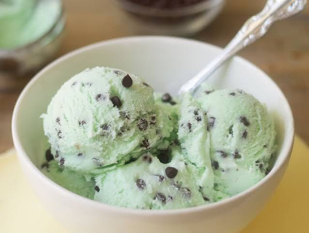 mint chocolate chip ice cream